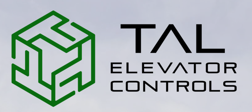 TAL Elevator Controls logo - professional brand featuring green 3D geometric cube with circuit-board pattern and bold TAL typography representing precision engineering and technical expertise in elevator control systems